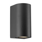 Nordlux Canto Wandleuchte Aluminium Schwarz Up & Down | Geeignet für 2x GU10