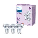 Mehrfachpackung 3x Philips LED-Spot GU10 PAR16 5W 390lm 36D - 840 Kaltweiß