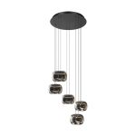 Eglo Pendelleuchte Hortunas Stahl Schwarz 5.8W 690lm - 830 Warmweiß | IP20 - Dimmbar 