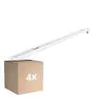 Mehrfachpackung 4x Noxion Deckenleuchte Click V2 LED T8 | Geeignet für 1x 120cm LED Röhre